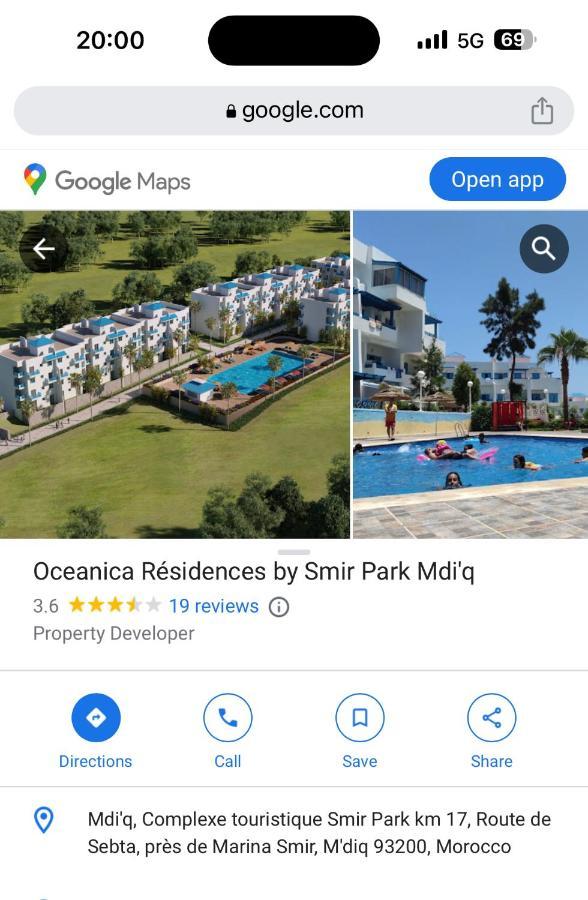 Smir Park Apartment Mdi'Q , Marina Smir, Oceanica Εξωτερικό φωτογραφία